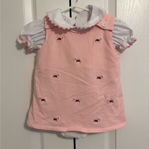 The Beaufort Bonnet Company Pink Embroidered Dress